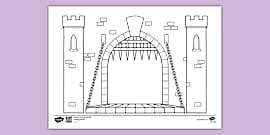 Colouring Castle for Kids Activity