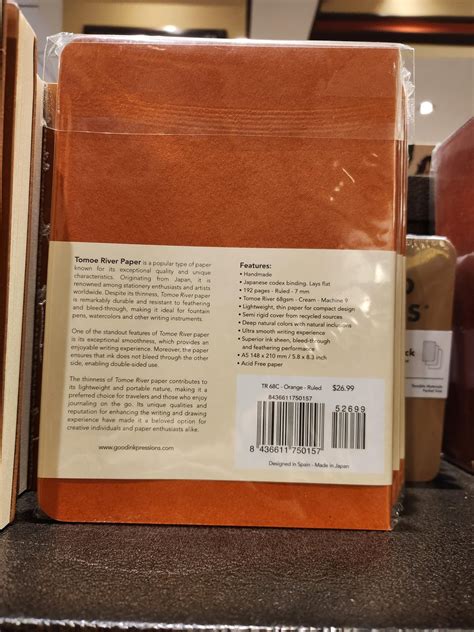 Tomoe River in Barnes and Noble : r/notebooks