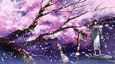 Cherry Blossom Anime Wallpapers - Wallpaper Cave