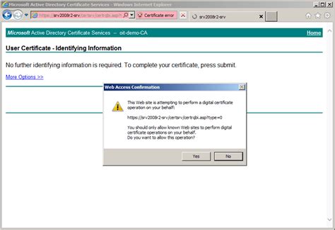 Enable HTTPS Certificate Authority for Web Enrollment