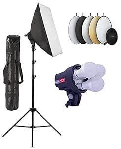 Eloies Simpex PRO HD LED 3 Photo & Video Studio Light Softbox AC Power ...