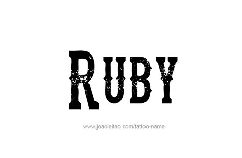 Image result for Ruby Name Cursive Design