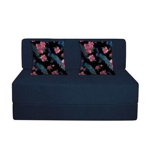 Urban Decor 4x6 Feet Two Seater Sofa Cumming Bed with Two Cushion ...