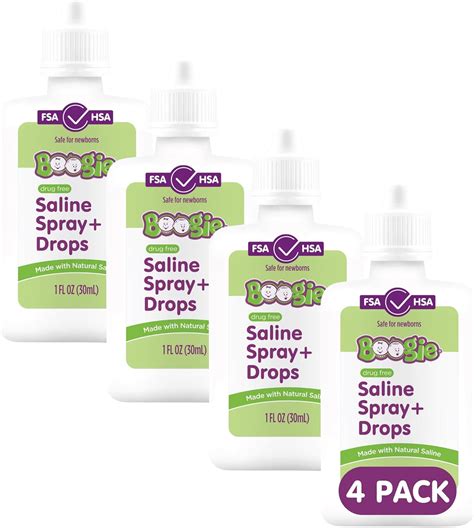 Amazon.com: Boogie Baby Saline Nasal Spray and Drops, Allergy Relief ...