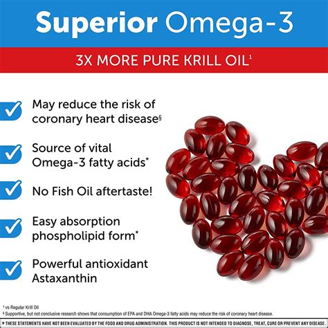 MegaRed Krill Oil 750mg Omega 3 Supplement | EPA DHA Astaxanthin ...