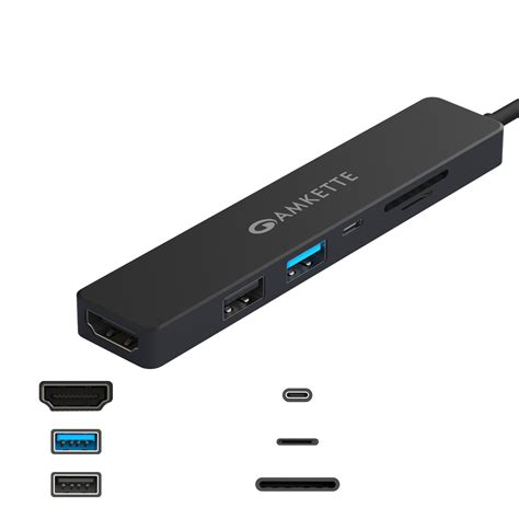 Type C 6 in 1 Multiport Hub – Amkette