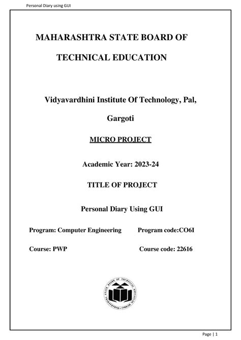 Python Microproject - MAHARASHTRA STATE BOARD OF TECHNICAL EDUCATION ...