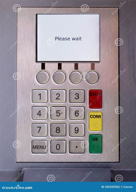 ATM numeric keyboard stock photo. Image of keyboard - 202355962