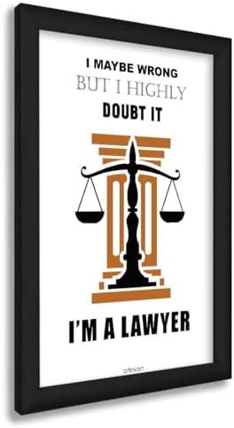 ArtinKart- Lawyer Law Motivational Funny Quotes Digital Poster for Room ...