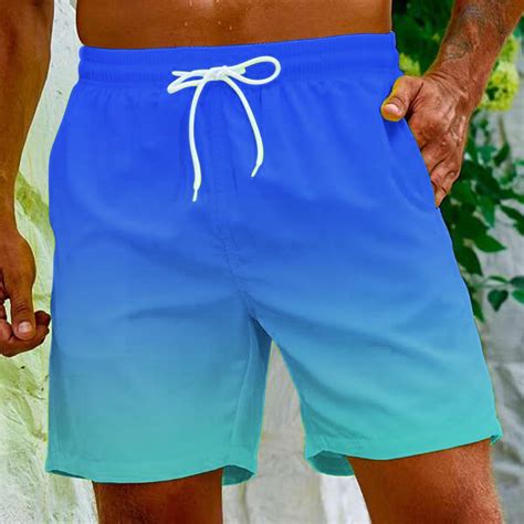 Njoeus Mens Swim Trunks, Men's Big & Tall Board Shorts Gradient Color ...