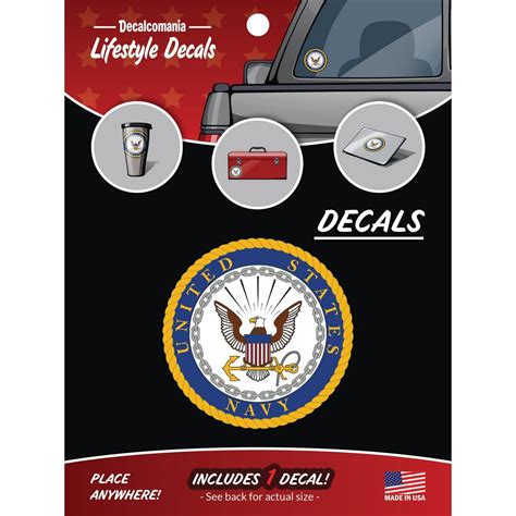 Buy Officially Licensed United States Navy Decal - Large 5.25" Us ...