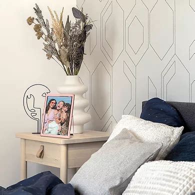 Polished Metal Glass Picture Frame for Photo and Poster Vertical Photo ...