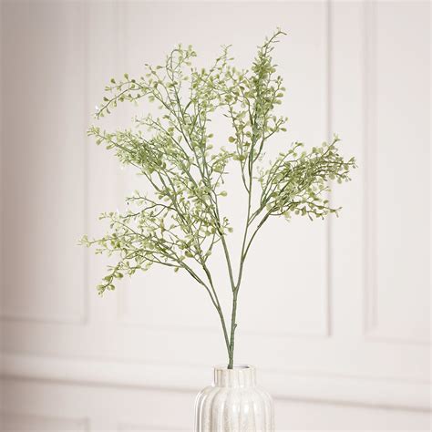 Green Artificial Leaf Stem - Single