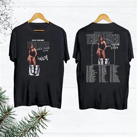 Tate McRae The Think Later World Tour Black T-shirt | Tate McRae Merch