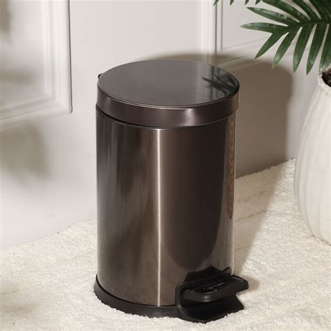 Enhabit Otis Pedal Bin 7L - Dark Silver