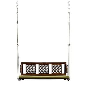 Reversible Wooden Oonjal Wooden Jhula for Living Room 2 Seater ...