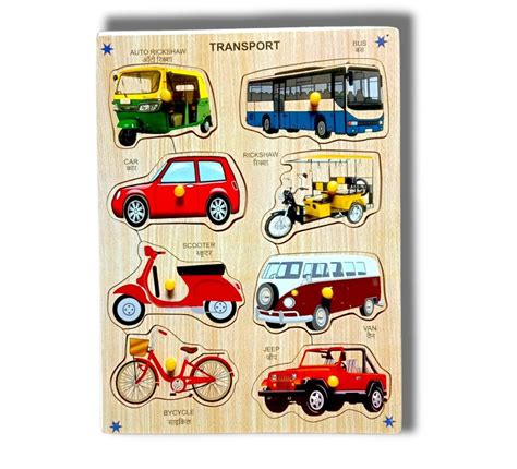 Wooden Picture Educational Board for Kids, Learning Puzzle for Kids ...