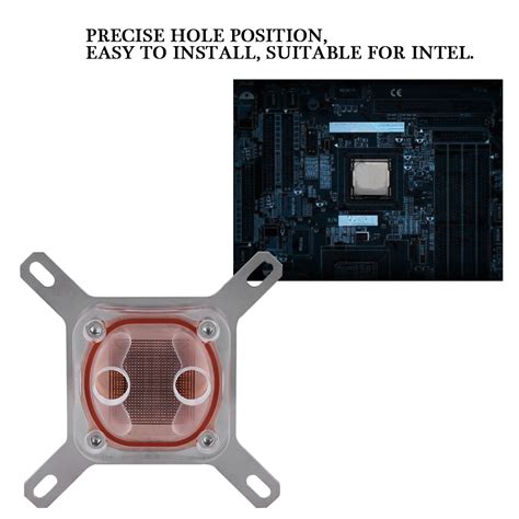 Buy Universal Acrylic Computer CPU Waterblock, Water Cooling Block, For ...