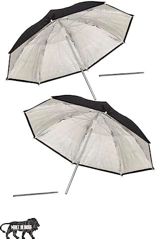 Prolite Black-Silver Mini-Umbrella Reflector Diffuser (18-inch) | Metal ...