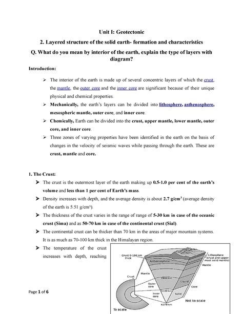 Interior of the earth - Unit I: Geotectonic 2. Layered structure of the ...