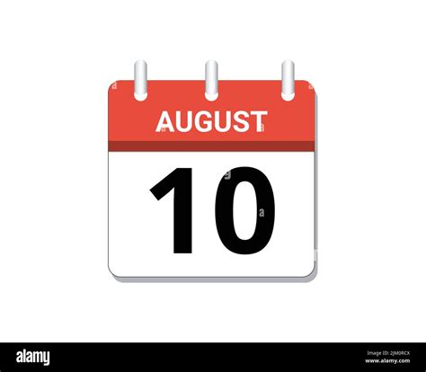 10th august Stock Vector Images - Alamy