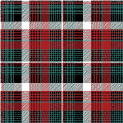 Red green check plaid seamless pattern | Premium Vector
