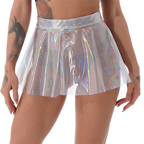 Take a look - See-through Mini Skirt - Shiny Fashion | LALE LOOK