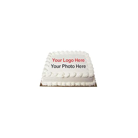 Buy 7.5 inch Square Personalised Photo/Your Logo Cake Topper Edible ...