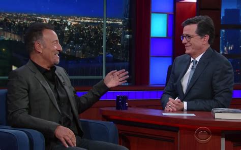 Image result for Springsteen On Colbert Last Night
