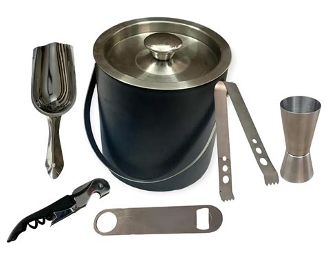 Buy Proniks Stainless Steel Insulated Ice Bucket with Opener and Ice ...