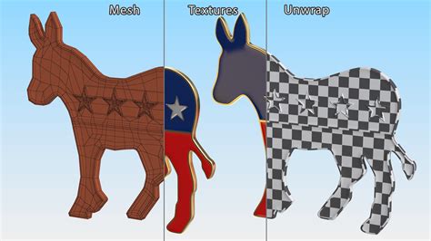 3D model Democratic Party Donkey Symbol | 3D Molier International