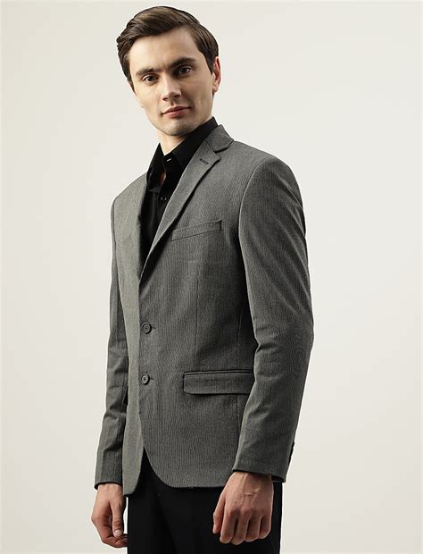 Buy Slim Fit Plain Notched Lapel Collar Blazer at Marks & Spencer