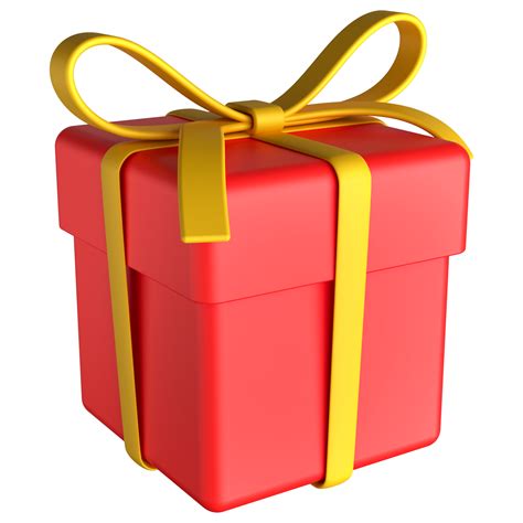 Red Gift Box 3D 12872345 PNG