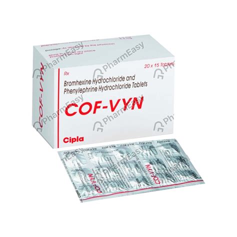 Buy Cof Vyn Strip Of 15 Tablets Online & Save Up to 24% at PharmEasy
