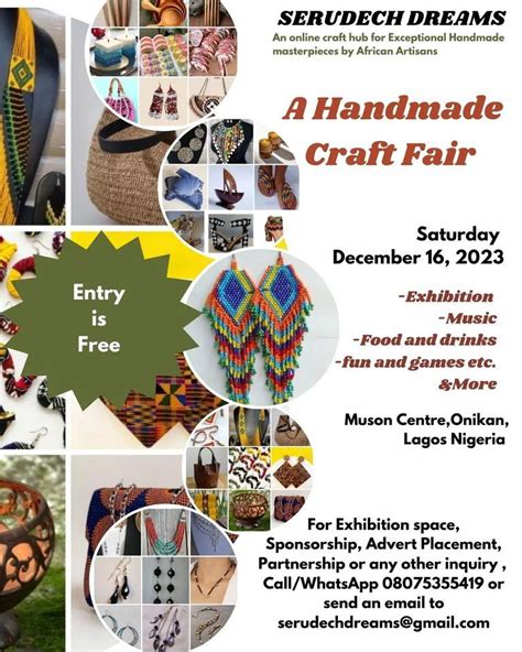 SERUDECH HANDMADE CRAFT FAIR , Muson Center Onikan, Lagos, 16 December ...
