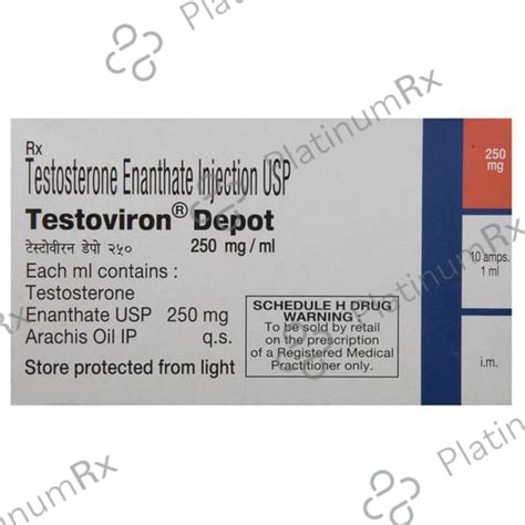 Buy Testoviron Depot 250mg Injection 1ml Online: Uses, Side Effects and ...