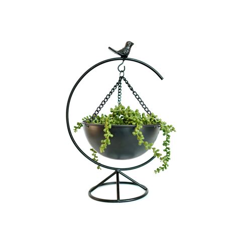 Bird Planter, Matt Black