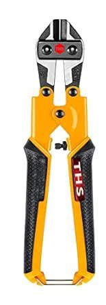 THS Mini Bolt Cutter 8-inch/210mm, Spring Snips Clippers with Soft Anti ...