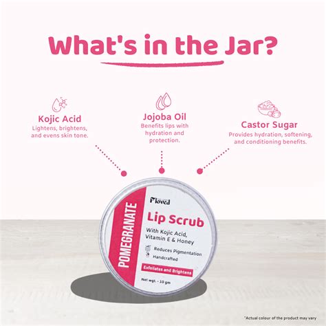 Pomegrante Lip Scrub (10gm) – Floved | Feel Loved