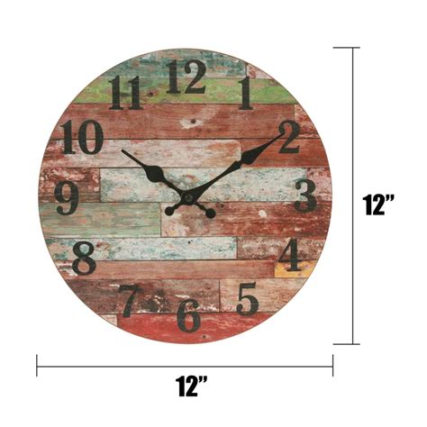 Home Decor: Multicolor Wood Wall Clock – Studio GKW