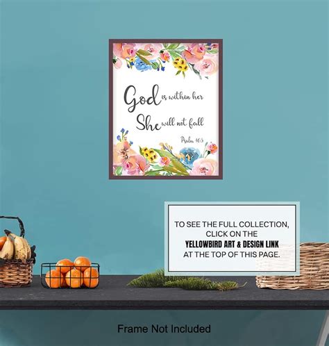 YELLOWBIRD ART & DESIGN Psalm 46 - God is Within Her She Will Not Fall ...