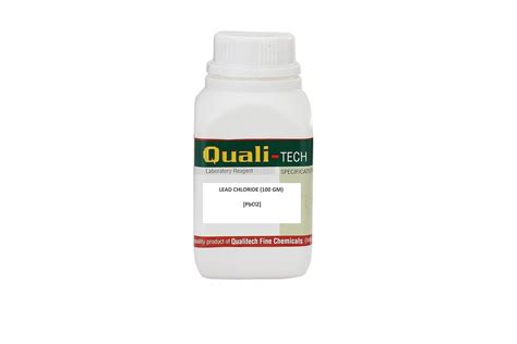 QUALI-TECH Lead Chloride 99% PURE (100 GM), [PbCl2], CAS: 7758-95-4 ...