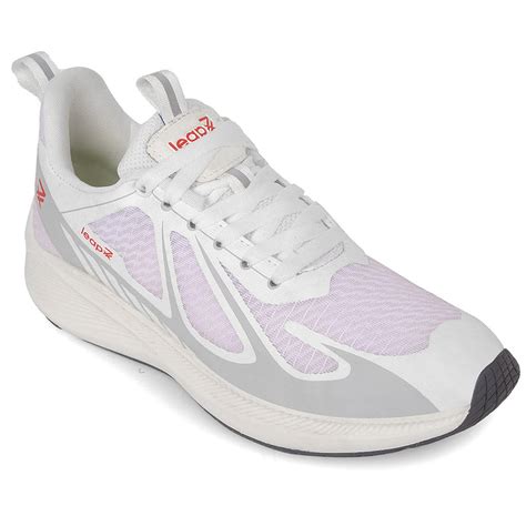 Buy Leap7x White Sports Lacing Running Shoes For Men RUNIER-1E By Liberty