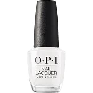 O.P.I Nail Lacquer | Alpine Snow (White) | 15 ml | Long-Lasting, Glossy ...