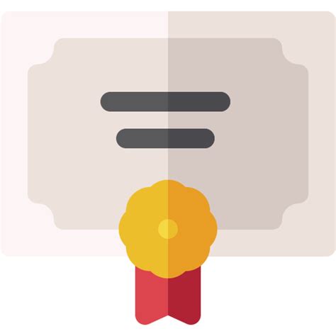Certificate - Free education icons