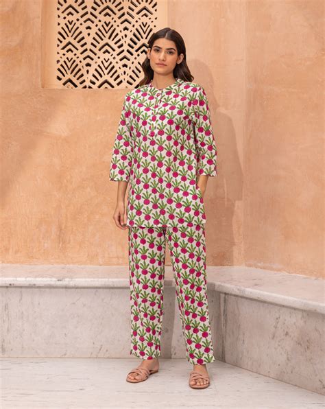 Co-ord Sets | Beet-the-Root by Phutari | Hand Block Printed in Cotton