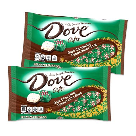 Amazon.com : Dove Chocolate Peppermint Bark Promises 2 Pack. Dove Dark ...