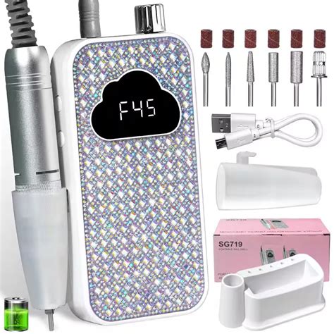 Sevyn Colors Professional 45000 RPM Electric Nail Drill Machine with ...