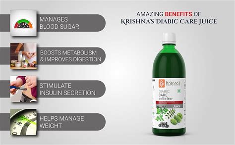 KRISHNA'S HERBAL & AYURVEDA Diabic Care Juice - 500 ml (Pack Of 2 ...