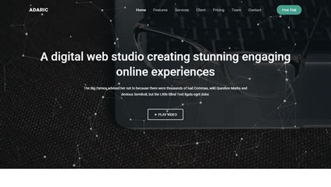 Adaric - Responsive Landing Page Tamplate